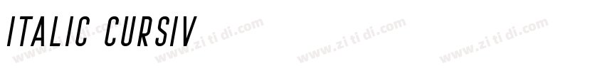 Italic Cursiv字体转换